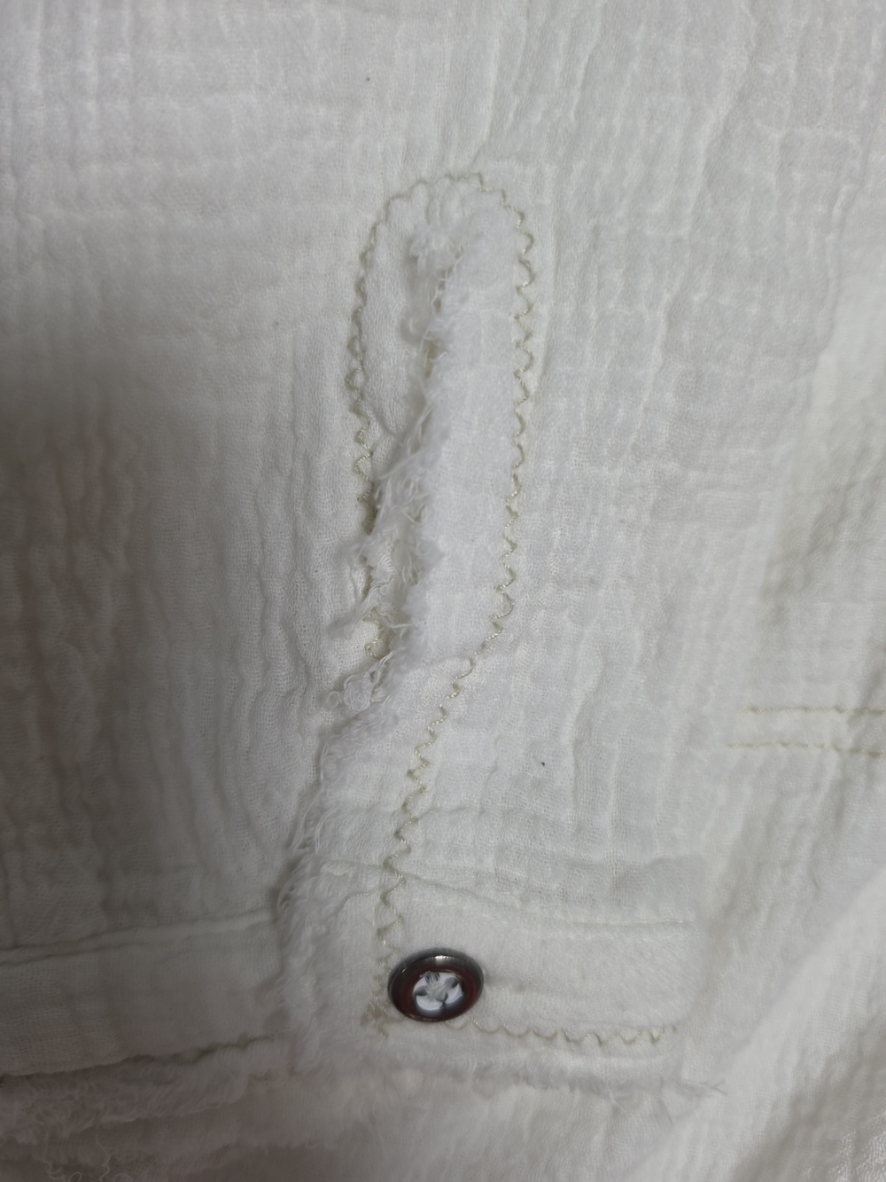 We The Free Ivory Textured Button-Down Tunic - Picture 4 of 11